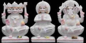 White Marble Statue Set