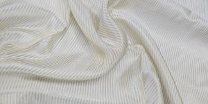 White Super Ggt Self Lurex Fabric