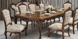 Teak Wood Dining Table Set