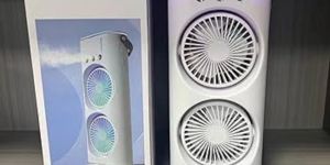 Double Fan Portable Mini Air Cooler