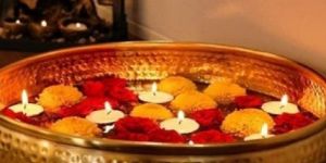 Golden Brass Urli Bowl