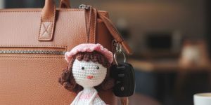 Handmade Crochet Doll Keychain