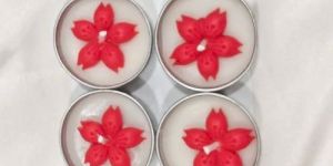 Diwali Flower Tin Candle