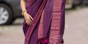 Handwoven Mal Cotton Saree