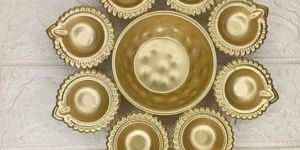 Diwali Festival Metal Diya Urli