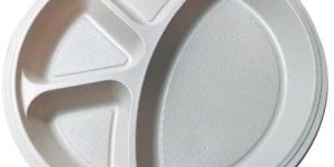 7 Inch 4 Compartment Disposable Plastic Plate