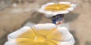 FRP Flower Statue
