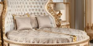 wooden handcrafted royal luxury bed
