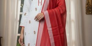 Embroidered Cotton Kurta