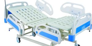 5-Function Electric Hospital Cot with ABS Side Rails