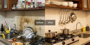 Furnished Occupied Kitchen Cleaning services HSR Layout