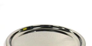 Hammered Stainless Steel Serving Tray Bhojan Tastari Style