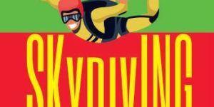 Skydiving Theme 184 Pages School Notebook