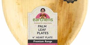 4 Inch Heart Areca Palm Sheath Plate