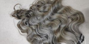 Natural Grey Human Hair Extension
