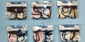 Navy Zone Newborn Baby Printed Rope Mittens