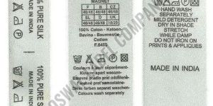 Satin Wash Care Labels