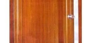 Brown PVC Bathroom Door