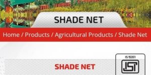 Agricultural Shade Nets