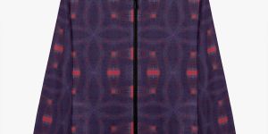 Womens Indigo Morse Code Bomber Jacket
