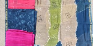 Pure Chanderi Unstitched Suits
