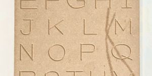 wooden alphabet number tracing board