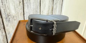 Mens Formal Black Leather Belt