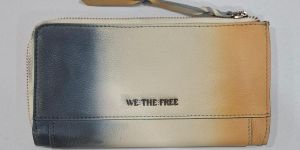 Multicolor Ladies Leather Clutch Purse
