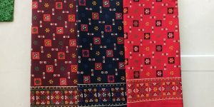 Ladies Rajwadi Square Design Printed Nighty Fabric