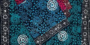 Ladies Spiral Batik Printed Cotton Nighty Fabric