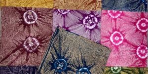 Ladies Tie Dye Bandhej Nighty Fabric