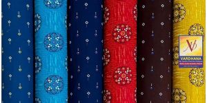 Ladies Vardhana Gold Rajwadi Designer Printed Cotton Nighty Fabric