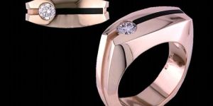 Rose Gold Round Diamond Engagement Ring