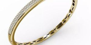 Solid Gold and Diamond Bracelet