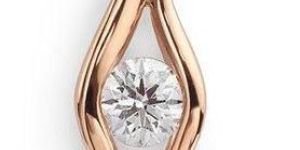 Solitaire Round Cut Lab Grown Diamond Pendant