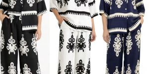 Women Printed Cord Set