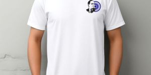 Premium White Embroidery DR Ambedkar Design T-shirt