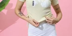 Womens Printed Cotton Casual Top