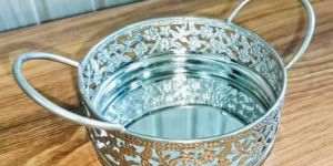 German Silver Decorative Basket
