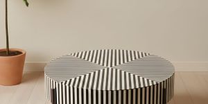 Bone Inlay Coffee Table
