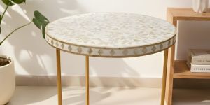 Mother of Pearl Inlay Side Table