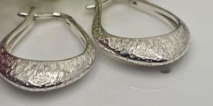 92 5 silver shining dangle earrings