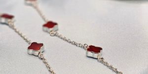 Red Plus 92.5 Sterling Silver Necklace