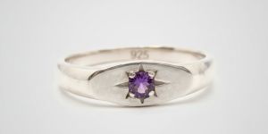 Star Stone Sterling Silver Ring