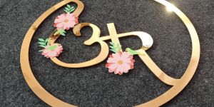 Standard Round Acrylic Printed Event Branding Sign Board
