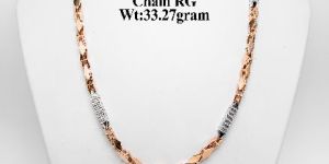 18kt new design rose gold gold chain