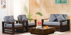 2+1+1 Wood Bennett Sofa Set