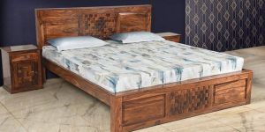 Dharuna Sheesham Wood Double Bed