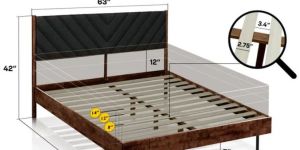 Wooden Queen Size Platform Bed