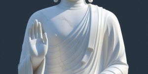 White Marble Buddha Statues